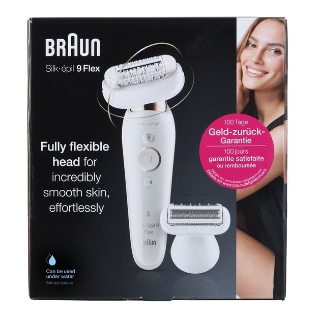 Braun Silk-&eacute;pil 9 9002 epilator 40 tweezers White,