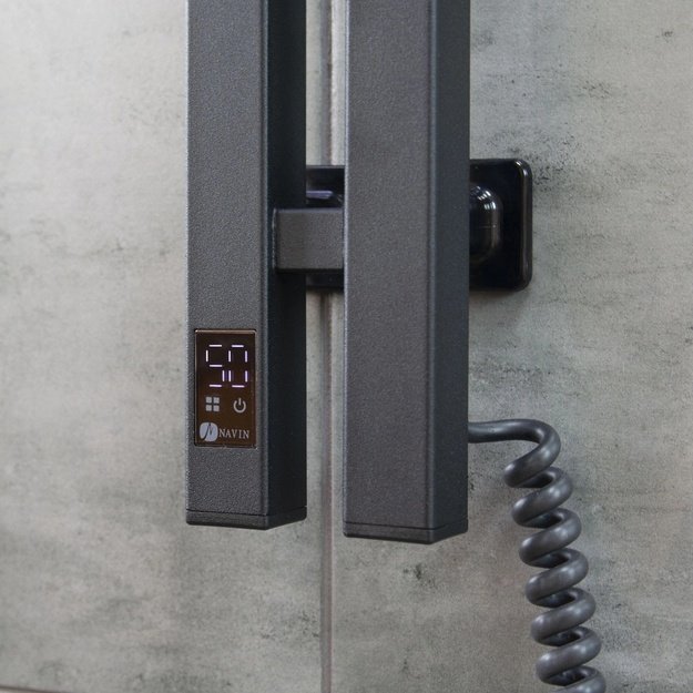 El.rank&scaron;luosčių džiovintuvas Siluet Quadro 90*1500 Sensor de&scaron;inė juodas 12-234053-0915