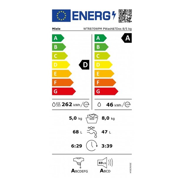 Skalbimo ma&scaron;ina Miele WTR 870 WPM