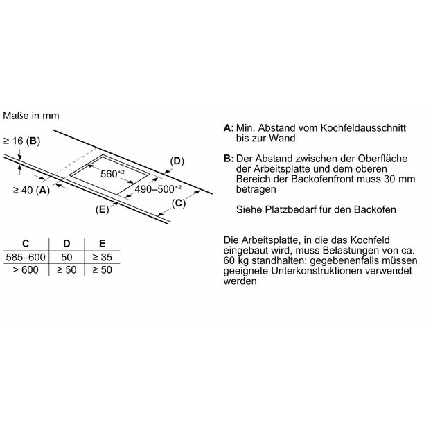Įmontuojama indukcinė kaitlentė Neff N 90, T56NUQ4A0, 60 cm