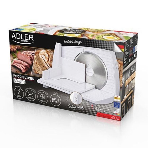 Adler | Food Slicer | AD 4703 | White | 150 W