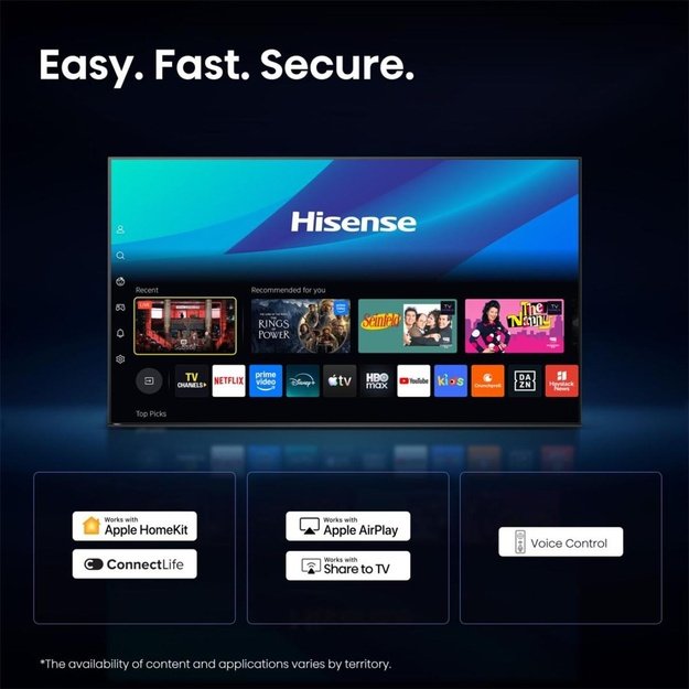 Hisense 55E7S PRO 139.7 cm (55 ) 4K Ultra HD Smart TV Wi-Fi Black