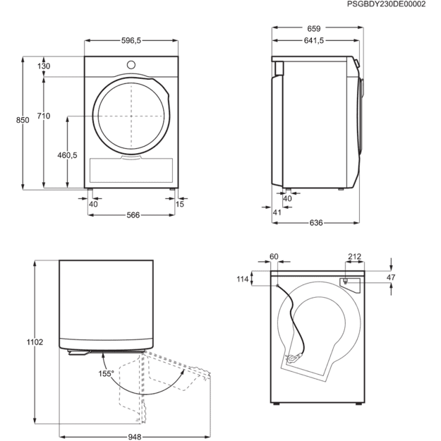 Džiovyklė ELECTROLUX EW9D717VCE
