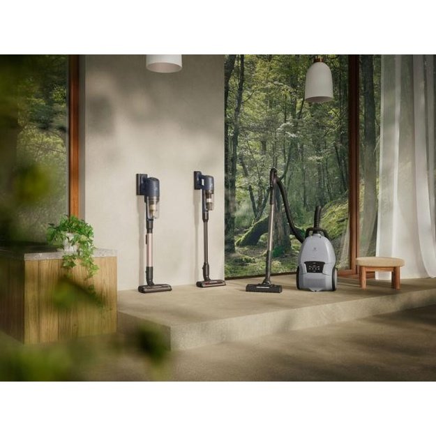 Belaidis pakraunamas dulkių siurblys  su drėgno valymo funkcija Electrolux EP71B14WET melsvas