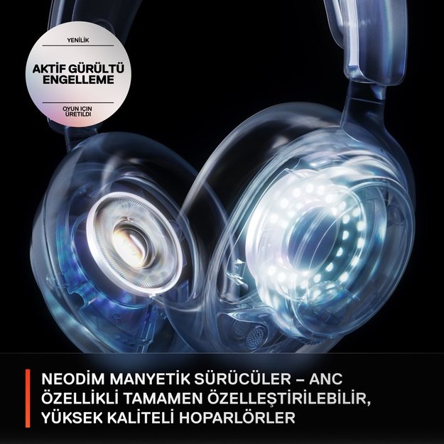 SteelSeries | Gaming Headset | Arctis Nova Pro X | Bluetooth | Over-Ear | Noise canceling | Wireless | White