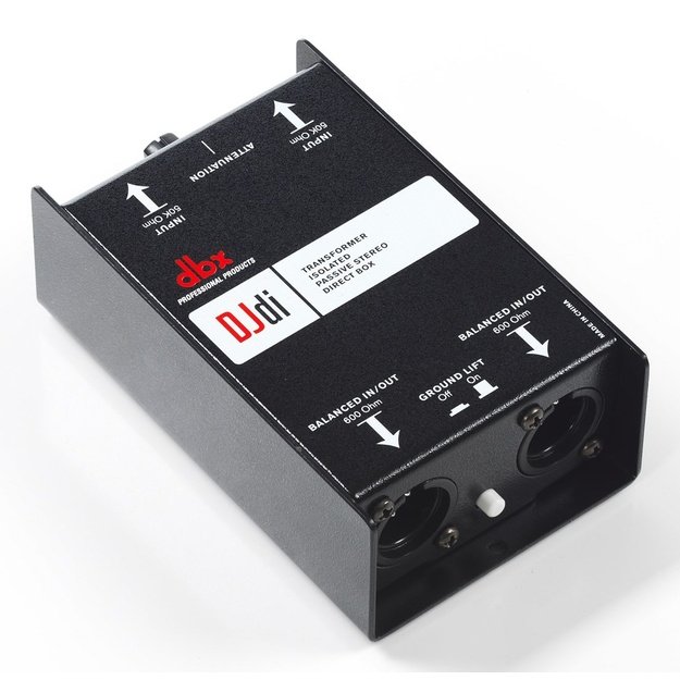 dbx DBXDJDI direct box Passive direct box Black