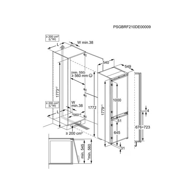 Įmontuojamas &scaron;aldytuvas Electrolux E8MNCD18S