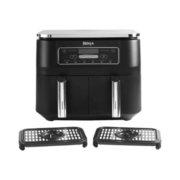 NINJA | Air Fryer | AF300 | Power 1 frying compartment: 1200 W 2 frying compartments: 2400 W W | Capacity 7.6 L | Black