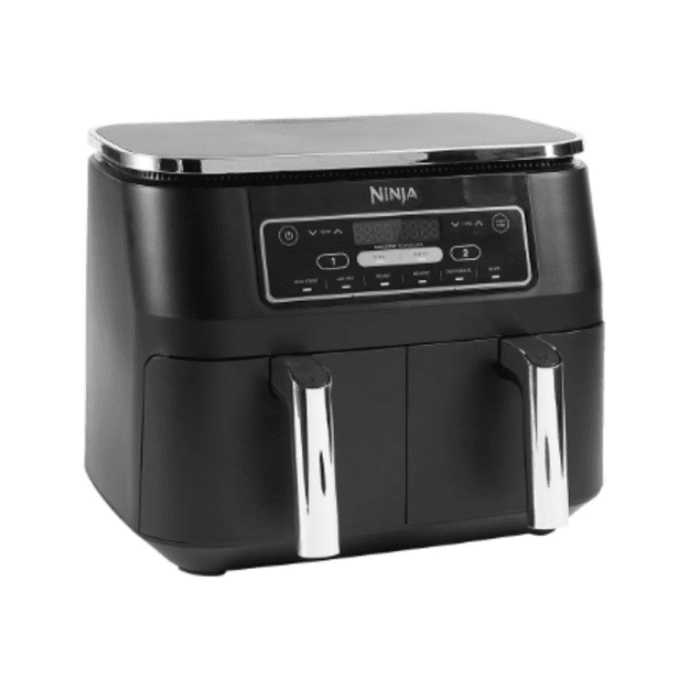 NINJA | Air Fryer | AF300 | Power 1 frying compartment: 1200 W 2 frying compartments: 2400 W W | Capacity 7.6 L | Black
