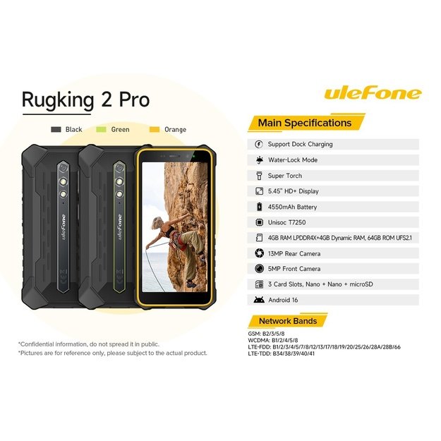 Ulefone RugKing 2 Pro 4G smartphone 4/64GB Black