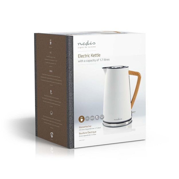 Nedis KAWK510EWT electric kettle 1.7 L 2200 W White