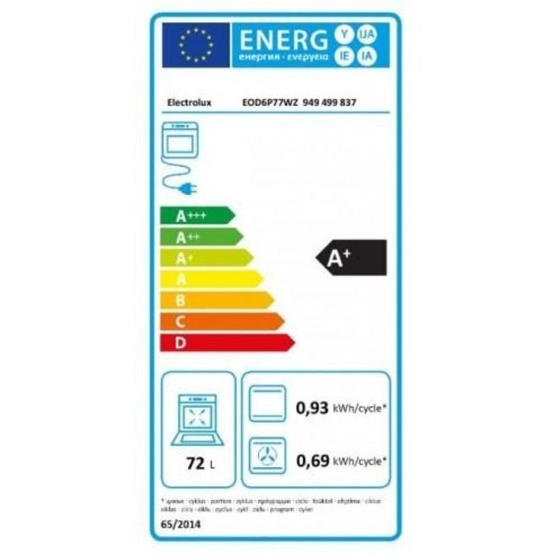 Įmontuojama orkaitė Electrolux EOD6P77WZ