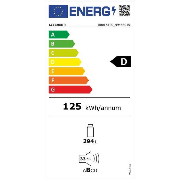 Įmontuojamas &scaron;aldytuvas Liebherr IRBd 5120 Plus