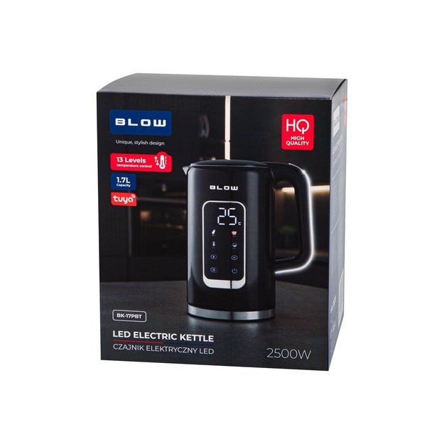 Black kettle with display 2500W BK-17PBT BLOW WI-FI TUYA