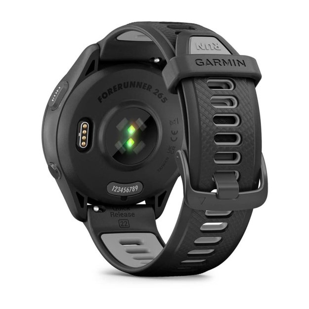 Garmin Forerunner 265 3.3 cm (1.3 ) AMOLED 46 mm Digital 416 x 416 pixels Touchscreen Black Wi-Fi GPS (satellite)