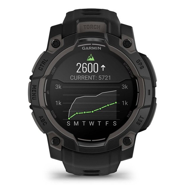 Garmin Instinct 3 AMOLED 3.05 cm (1.2 ) 45 mm Digital 390 x 390 pixels Touchscreen Black GPS (satellite)