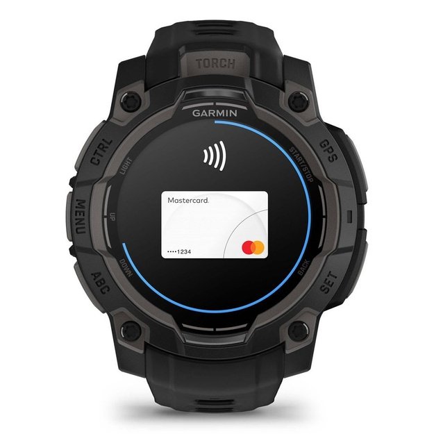 Garmin Instinct 3 AMOLED 3.05 cm (1.2 ) 45 mm Digital 390 x 390 pixels Touchscreen Black GPS (satellite)