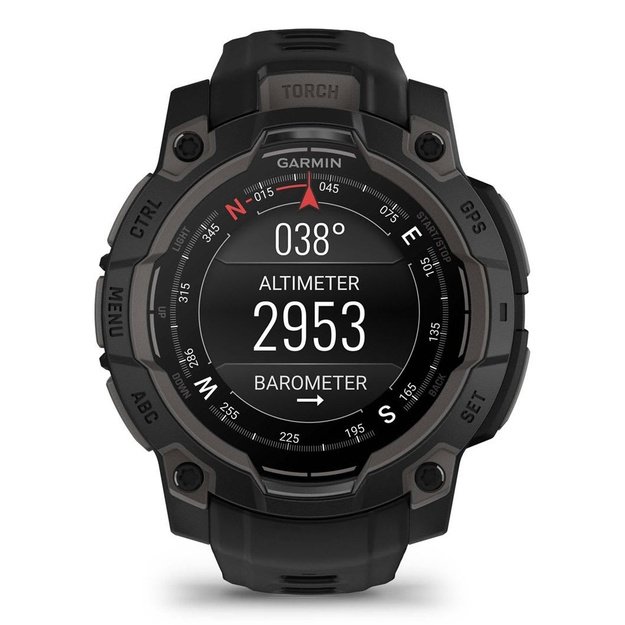 Garmin Instinct 3 AMOLED 3.05 cm (1.2 ) 45 mm Digital 390 x 390 pixels Touchscreen Black GPS (satellite)