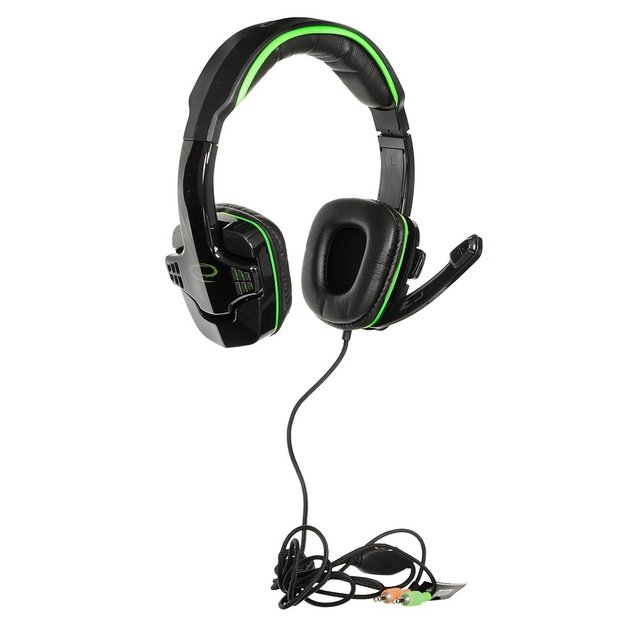 Headphones Esperanza EGH310G (black color, green color