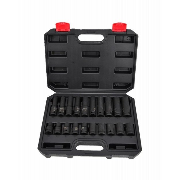 AWTOOLS IMPACT SOCKET SET 1/2  20pcs. BLACK LINE