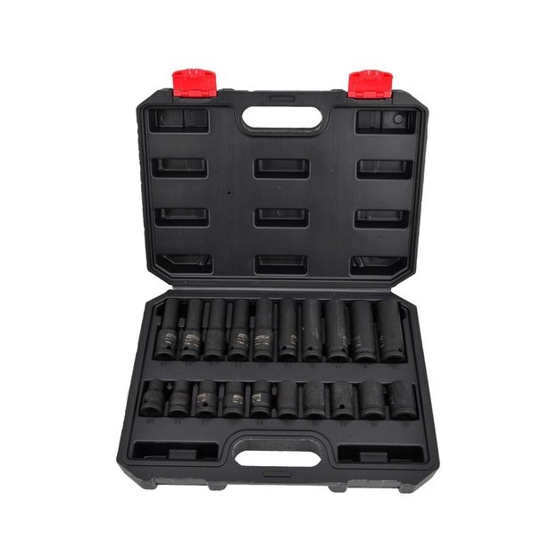AWTOOLS IMPACT SOCKET SET 1/2  20pcs. BLACK LINE
