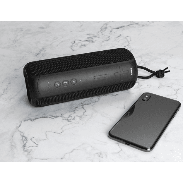 Bluetooth kolonėlė STREETZ atspari vandeniui, TWS, 20 W, IPX7, 3.5 mm, juoda / CM767