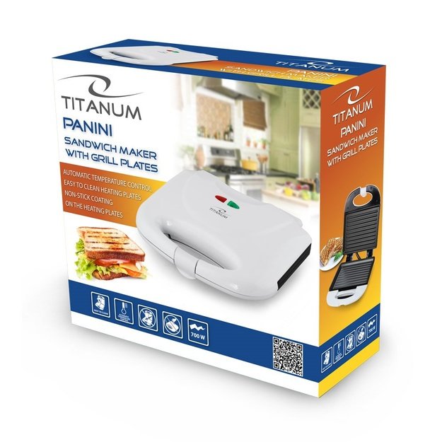 Toaster for sandwiches Esperanza Panini TKT004W (700W, white color)