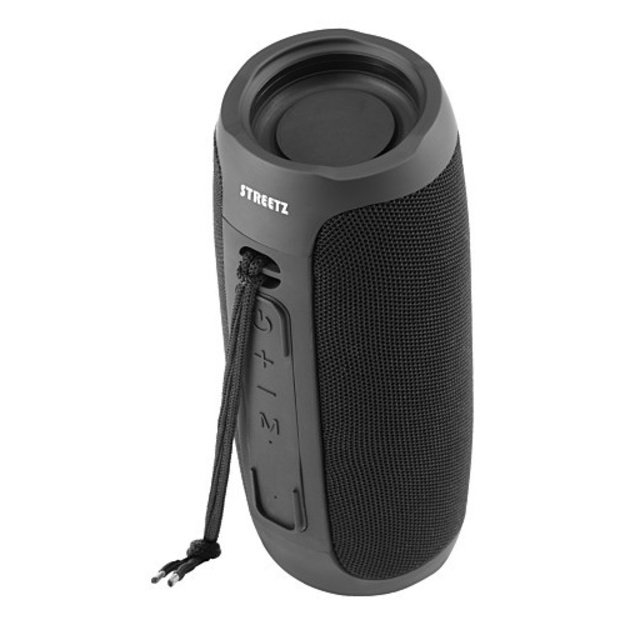 Bluetooth kolonėlė STREETZ, 2x10W, AUX, micro SD lizdas, juoda / S350-BLK / 6612034