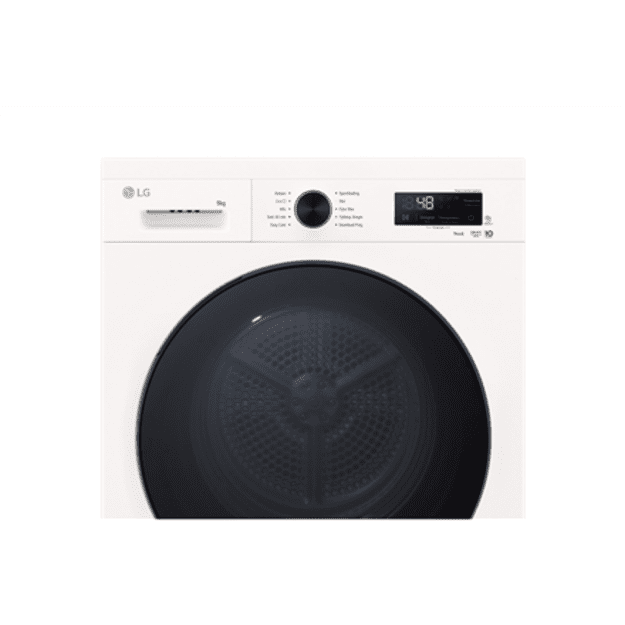 LG Dryer Machine | RHX1009NWB | Energy efficiency class C | Front loading | 9 kg | LED | Heat pump | Depth 66 cm | Wi-Fi | White
