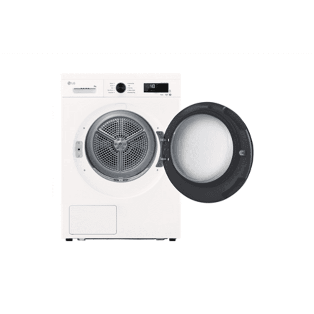 LG Dryer Machine | RHX1009NWB | Energy efficiency class C | Front loading | 9 kg | LED | Heat pump | Depth 66 cm | Wi-Fi | White