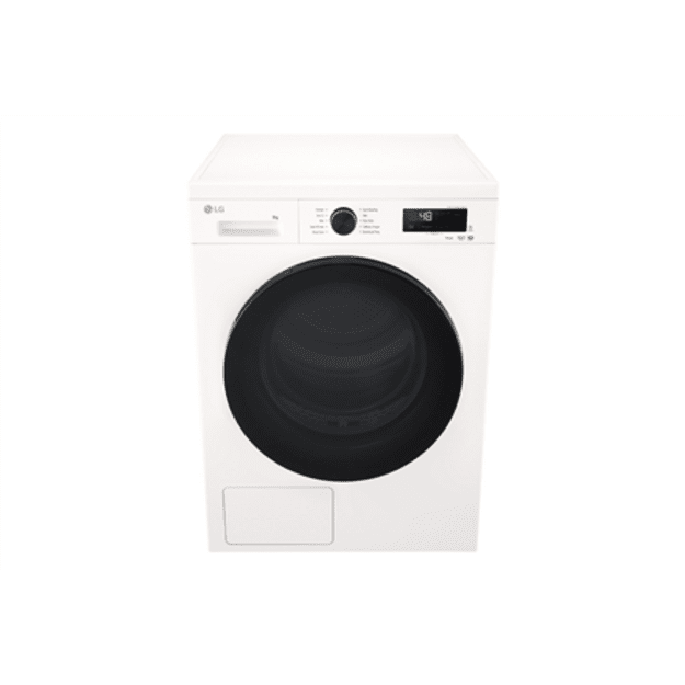 LG Dryer Machine | RHX1009NWB | Energy efficiency class C | Front loading | 9 kg | LED | Heat pump | Depth 66 cm | Wi-Fi | White