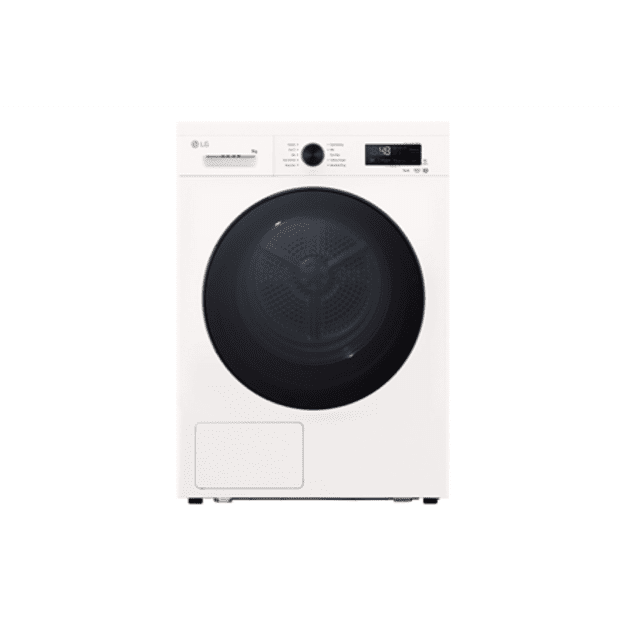 LG Dryer Machine | RHX1009NWB | Energy efficiency class C | Front loading | 9 kg | LED | Heat pump | Depth 66 cm | Wi-Fi | White
