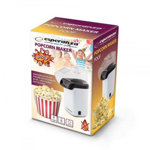 Shaver for popcorn Esperanza Poof EKP005W (1200W, white color)