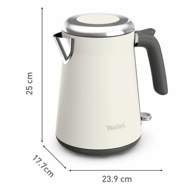 TEFAL Kettle | Collection KI666AE0 | Electric | 2400 W | 1.7 L | Stainless steel | 360&deg; rotational base | Ivory