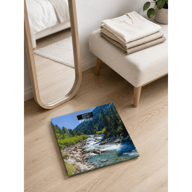 Brock BS 004 Bathroom Scale, 2xAAA Battery (included)