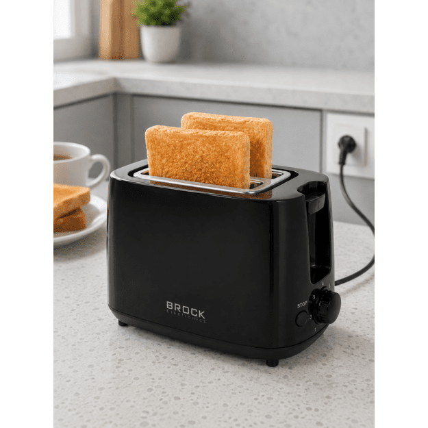 Brock BT 1007 BK 2 Slices Toaster 650-700W, Black