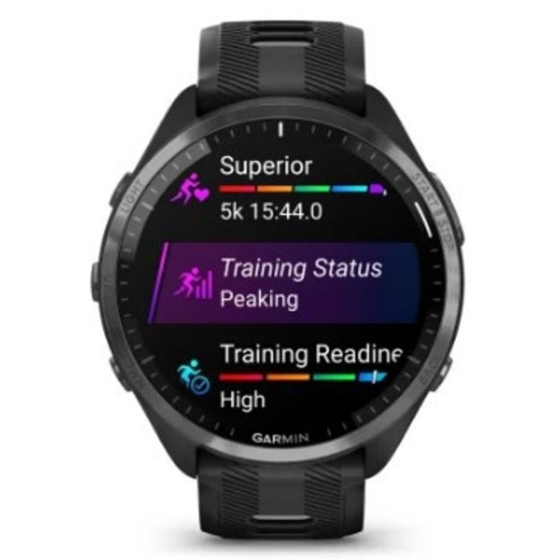 Garmin Forerunner 965 3.56 cm (1.4 ) AMOLED 47 mm Digital 454 x 454 pixels Touchscreen Black Wi-Fi GPS (satellite)