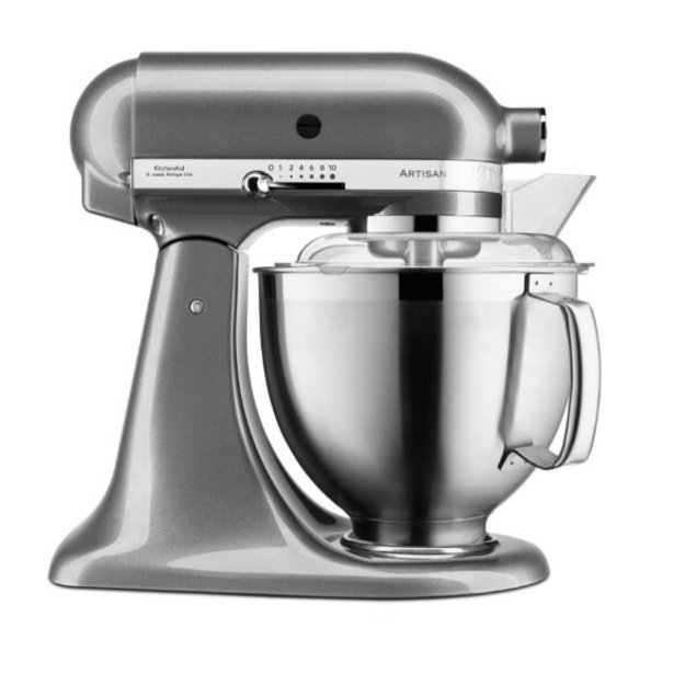 Virtuvinis kombainas KitchenAid Artisan Exclusive, 5KSM185PSEMS, Medallion Silver, 4,8 l