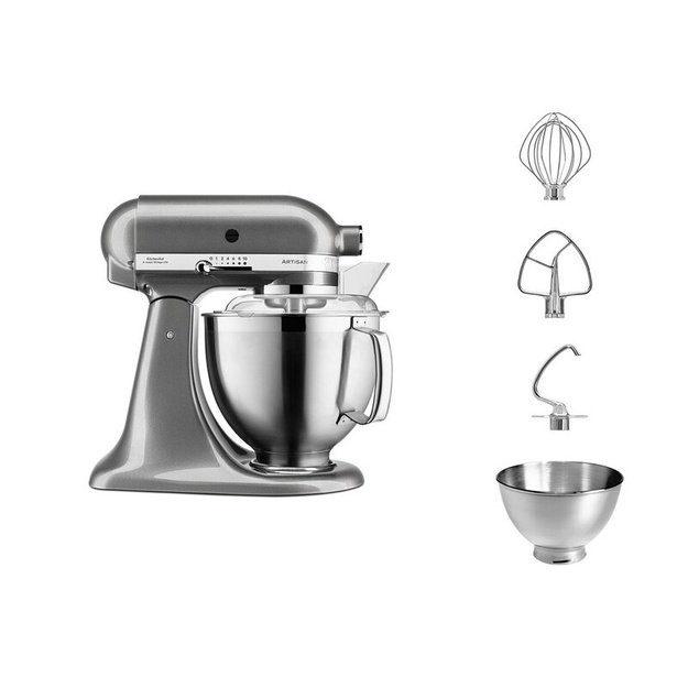 Virtuvinis kombainas KitchenAid Artisan Exclusive, 5KSM185PSEMS, Medallion Silver, 4,8 l