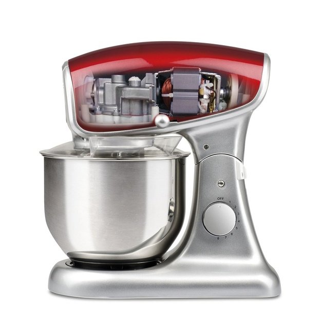 G3 Ferrari Pastaio Deluxe Stand mixer 1200 W Red, Silver