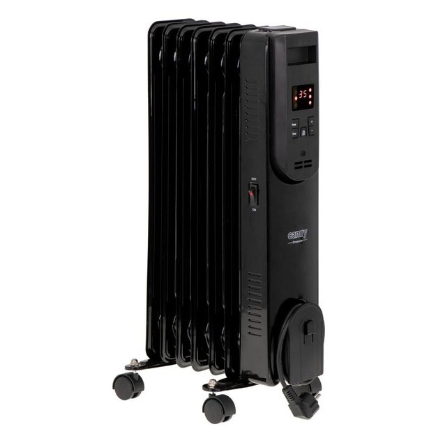 Electric oil heater with remote control CAMRY CR 7814 13 fins, 2500 W black