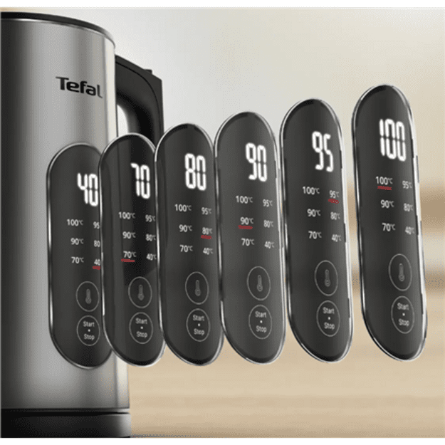 Tefal Selection KI871DE0 electric kettle 1.7 L 1500 W Black, Stainless steel