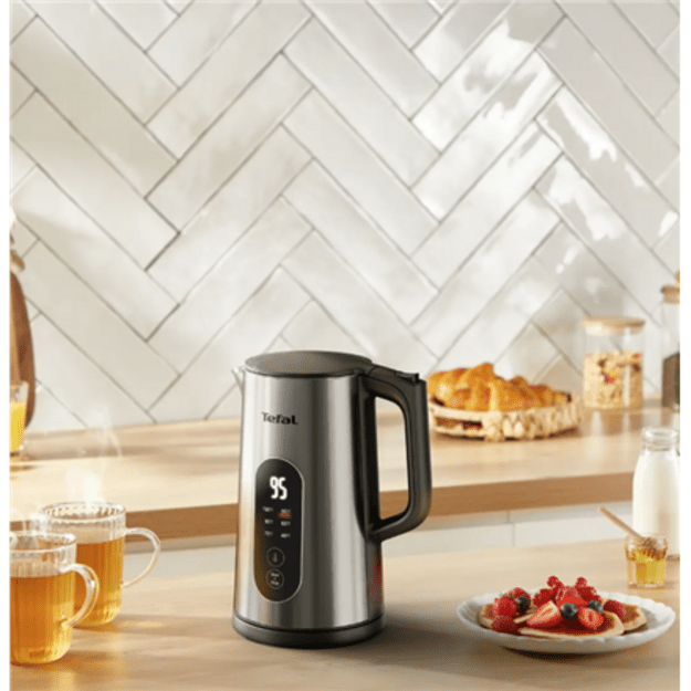 Tefal Selection KI871DE0 electric kettle 1.7 L 1500 W Black, Stainless steel