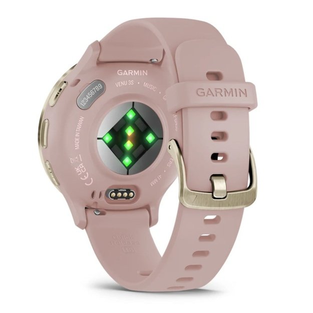 Garmin Venu 3S 3.05 cm (1.2 ) AMOLED 41 mm Digital 390 x 390 pixels Touchscreen Gold, Rose Wi-Fi GPS (satellite)