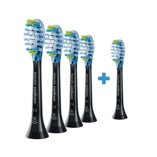 Philips C3 Premium Plaque Defence HX9045/88 Sonic Dantų &scaron;epetėlio galvutės, Juoda