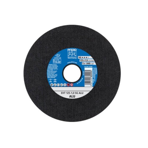 Aliuminio pjovimo diskas PFERD EHT &Oslash;125x1,0mm EHT A60 N SG-ALU