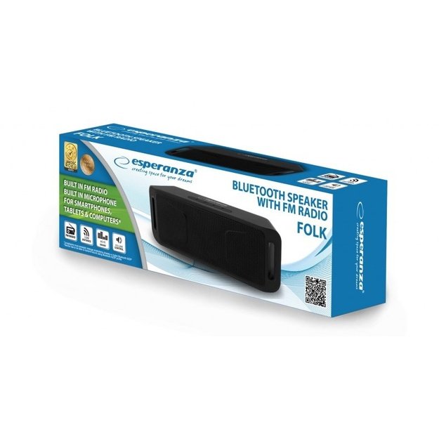 Speakers bluetooth Esperanza FOLK EP126KK (black color)