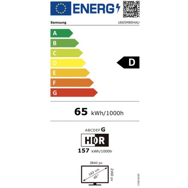 Televizorius Samsung Mini LED M80H 4K, Vision AI Smart TV (2026), UE65M80HAUXXH