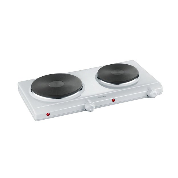 Severin DK 1042 hob White Countertop Sealed plate 2 zone(s)