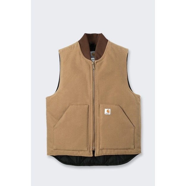 Carhartt Vest V01 Duck Insulated Brown